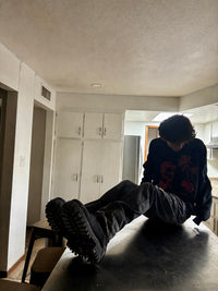 "psycho" crewneck